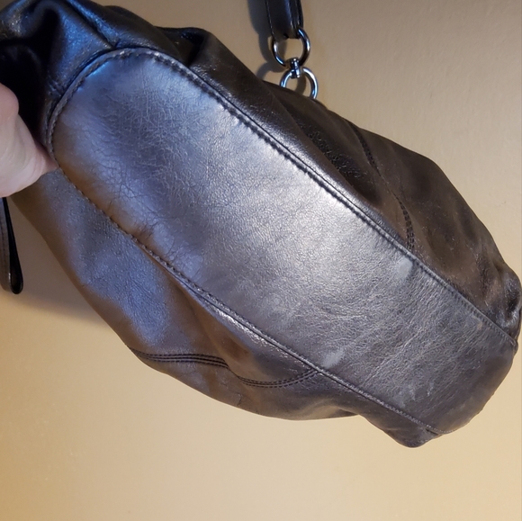 Coach Mia Rose Gold Metallic Leather Shoulder Bag - Picture 4 of 11